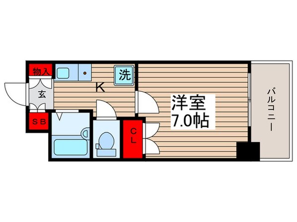 レジディア門前仲町の物件間取画像